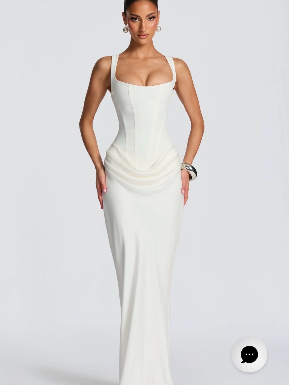 BABYBOO Cornelia White Ivory Bridal Dress (HEMMED AND DRY CLEANED)